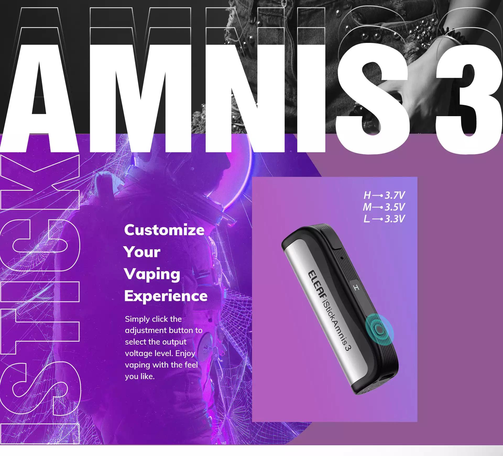 baterie iStick Amnis 3 neagra